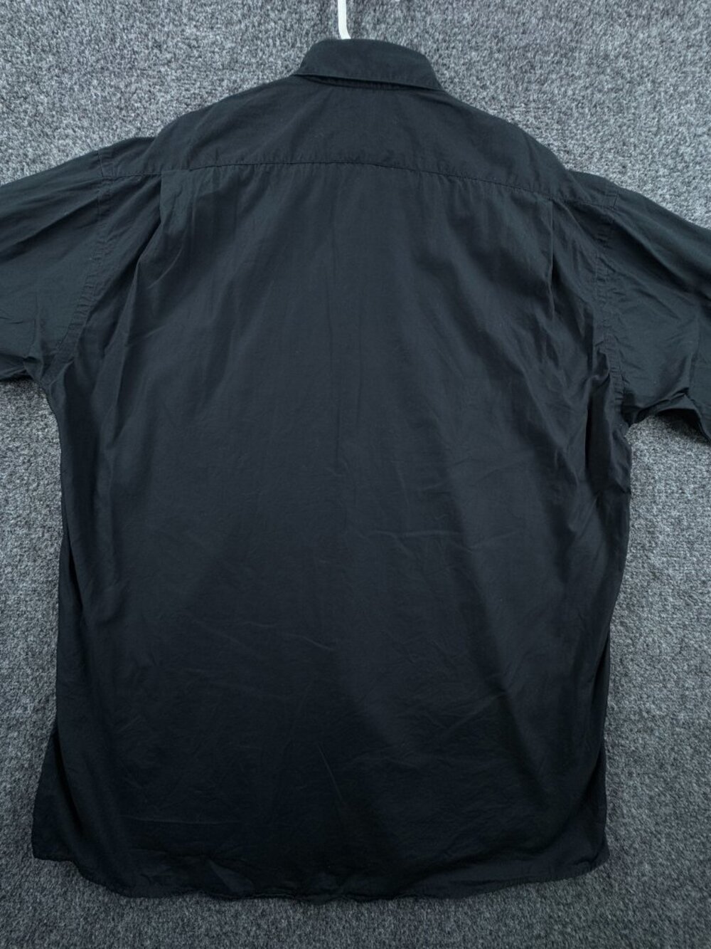 Kenzo Mens Black 16 Homme Point Long Sleeve Solid Shirt Button Up Pocket Adult - Picture 12 of 15